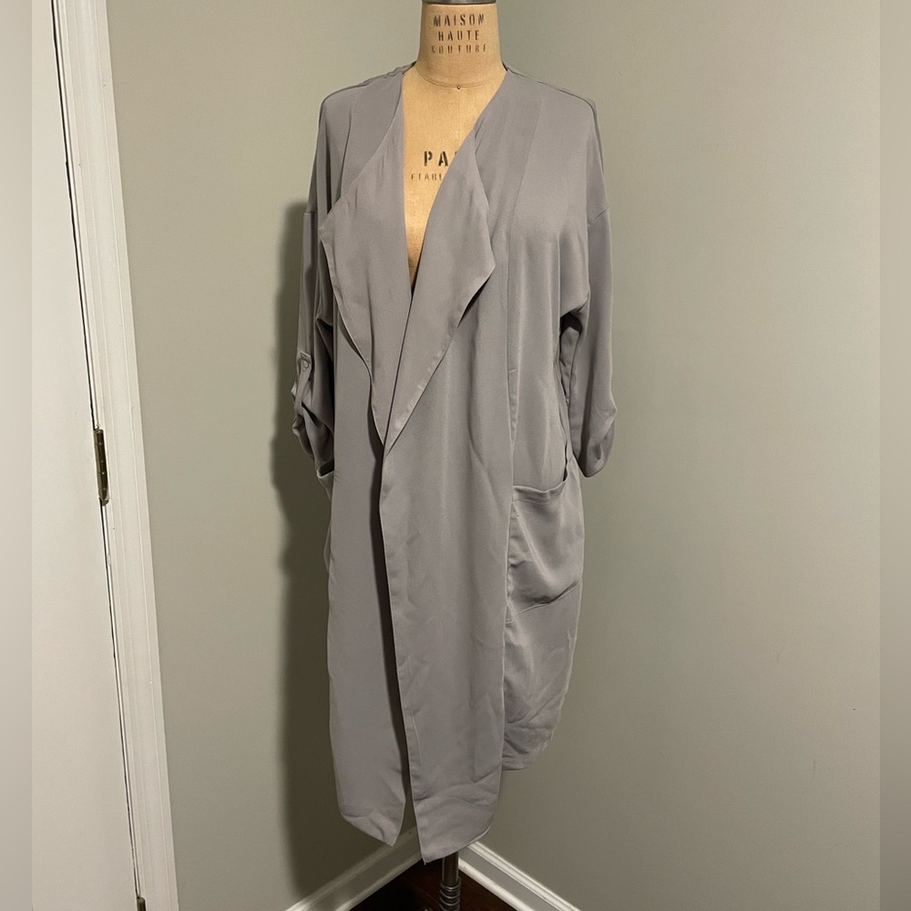 Philosophy Grey Light Shirt Jacket Womens size Small